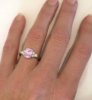 Diamond Pink Sapphire Engagement Rings