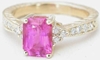 Radiant Bubble Gum Pink Sapphire Rings
