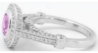 Pink Sapphire Diamond Encrusted Rings