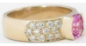 Yellow Gold Pink Sapphire Ring