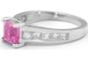 Princess Pink Sapphire Rings