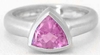Trillion Pink Sapphire Ring