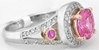 Unique Pink Sapphire Diamond Ring