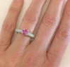 Sapphire Pink Engagement Rings