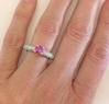 Sapphire Pink Engagement Rings