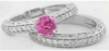 Pink Sapphire Wedding Rings