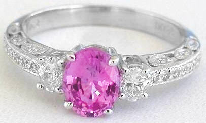 Vintage Pink Sapphire Rings