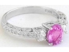 Oval Pink Sapphire Vintage Rings