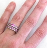 All Pink Sapphire Wedding Rings