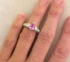 Pear Pink Sapphire Ring