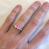 Antique Pink Sapphire Engagement Ring
