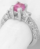 Vintage Pink Sapphire Engagement Rings
