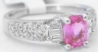 Pink Sapphire and Diamond Rings