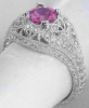 Ornate Pink Sapphire Ring