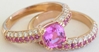 Pink Sapphire Rings Rose Gold