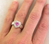 Heart Pink Engagement Ring