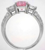 Pink Sapphire Princess Diamond Rings