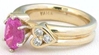Gold Pink Sapphire Rings