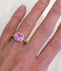 2.30 ctw Pink Sapphire and Diamond Ring in 14k rose gold - SSR-5449