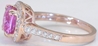 Pink Sapphire Diamond Ring Rose Gold