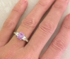 Light Pink Sapphire Diamond Engagement Rings