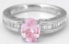 Baby Pink Sapphire Diamond Engagement Rings
