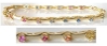 7 1/4 inch Natural Round Rainbow Sapphire Tennis Bracelet in 14k yellow gold - Ceylon Sapphires
