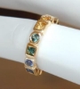 Princess and Round Fancy Sapphire Eternity Bands