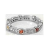 Rainbow Sapphire Eternity Ring in white gold