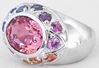 Pink Tourmaline Pastel Sapphire Rings
