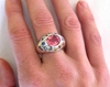 Pink Tourmaline Sapphire Ring