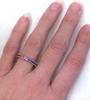 Rainbow Sapphire Eternity Wedding Ring