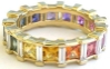 Yellow Sapphire Baguette Diamond Ring
