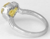 Heart Yellow Sapphire Halo Rings