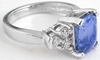 Sapphire Ring with carved band