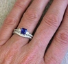Sapphire Ring Engagement Set