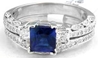 Sapphire Ring Engagement Set