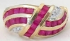 Solid 14k Yellow Gold Natural Ruby Ring for Every Day Wear for sale