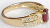 Burmese Ruby and Diamond Ring in 14k
