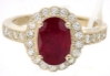 Halo set natural yellow sapphire ring in 14k yellow gold