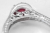 Woman's White Gold Ruby Wedding Ring