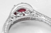 Woman's White Gold Ruby Wedding Ring