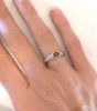 Ruby Ring - Natural Oval Solitaire in 14k White Gold