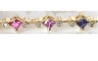 Petite Rainbow Sapphire Diamond Bracelets