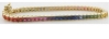 Multicolor Sapphire Bracelet in yellow gold