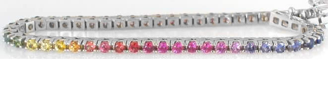 Rainbow Sapphire Bracelets