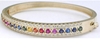 Rainbow Sapphire Diamond Bangle Bracelets