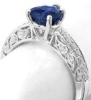 Dark Blue Sapphire Ring