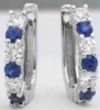 Sapphire Hoop Earrings