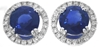 Rich Blue Sapphire Earrings